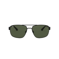 Ray Ban l 雙槓粗邊方框太陽眼鏡 透灰綠/黑
