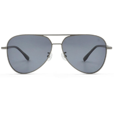 SUPER IDOL l 絕色紳士雙槓飛官框太陽眼鏡 l 星夜銀