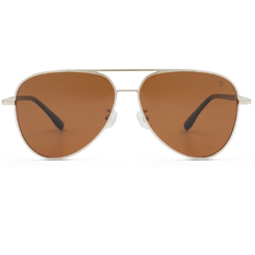 SUPER IDOL l 絕色紳士雙槓飛官框太陽眼鏡 l 黃銅色