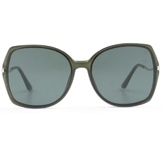 SUPER IDOL l 幸運四葉草蝴蝶框太陽眼鏡 l 深綠