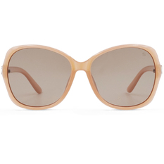 SUPER IDOL l 時尚扭結蝴蝶框太陽眼鏡 l 珊瑚粉