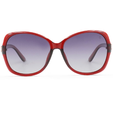 SUPER IDOL l 時尚扭結蝴蝶框太陽眼鏡 l 熱情紅