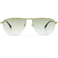 SUPER IDOL l 流雲輕舞飛官框太陽眼鏡 l 亮透綠