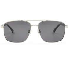 SUPER IDOL l 魅力旋風雙槓方框太陽眼鏡 l 光芒灰