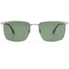 SUPER IDOL l 潮流輕盈大方框太陽眼鏡 l 銀帶綠