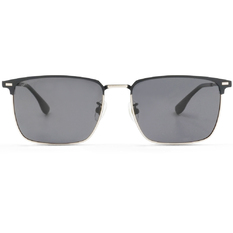 SUPER IDOL l 潮流輕盈大方框太陽眼鏡 l 黑帶銀