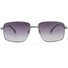 SUPER IDOL l 瀟灑風度長方框太陽眼鏡 l 黑帶紫