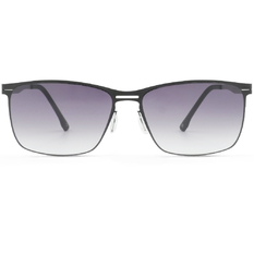 SUPER IDOL l 曜日輕舞雙槓方框太陽眼鏡 l 黑帶銀