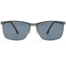 SUPER IDOL l 曜日輕舞雙槓方框太陽眼鏡 l 銀宇灰