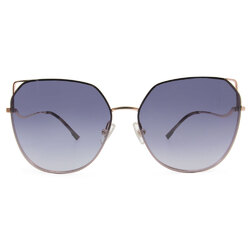 HORIEN 率性邊角簍空造型太陽眼鏡 漸層藍