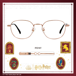 哈利波特 | 眼鏡造型款方框眼鏡 玫瑰金