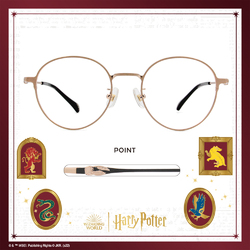 哈利波特 | 金探子造型圓框眼鏡 拉絲金