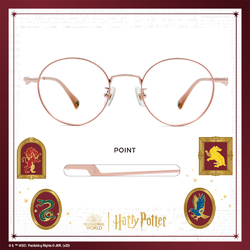 哈利波特 | 閃電標誌圓框眼鏡 玫瑰金