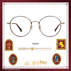 哈利波特 | 赫夫帕夫造型圓框 霧深咖