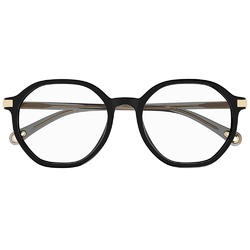 CHLOE | 金工匠藝多邊框眼鏡 | 文青黑/灰金