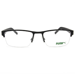 PUMA | 斯文有禮眉型框眼鏡 | 博學黑