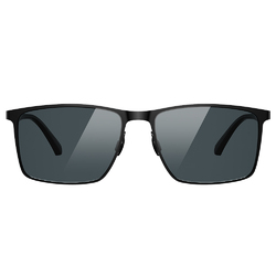 Helen Keller 街域系長方框太陽眼鏡 淡影黑