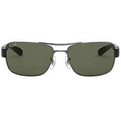 Ray Ban l 雋永長方框太陽眼鏡 | 經典綠X槍灰