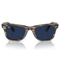 Ray Ban l 鋒芒可變色方框太陽眼鏡 | 條紋棕