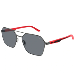 PUMA | 潮勢領域多邊飛官框太陽眼鏡 | 典藏紅