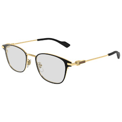 GUCCI | 光耀傳奇方框眼鏡 | 黑X金