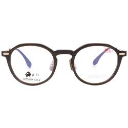 NEWTON︱深邃靜美 圓框眼鏡︱沉木咖