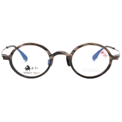 NEWTON︱純粹質序 圓框眼鏡︱紋理棕