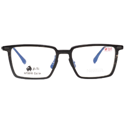 NEWTON︱穩雅風範 長方框眼鏡︱漾紋霧咖