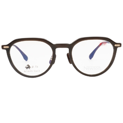 NEWTON︱質感流線 波士頓框眼鏡︱焙亮棕