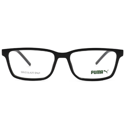 PUMA | 率性靈動長方框眼鏡 | 鑽石黑