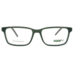 PUMA | 率性靈動長方框眼鏡 | 抹茶透綠