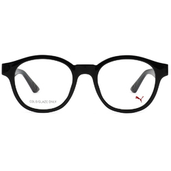 PUMA | 圓弧流光圓框眼鏡 | 亮眼黑