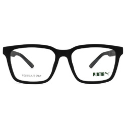 PUMA| 極簡日常長方框眼鏡 |霧曜黑