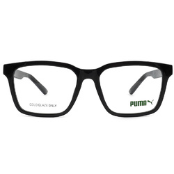 PUMA| 極簡日常長方框眼鏡 |入門黑