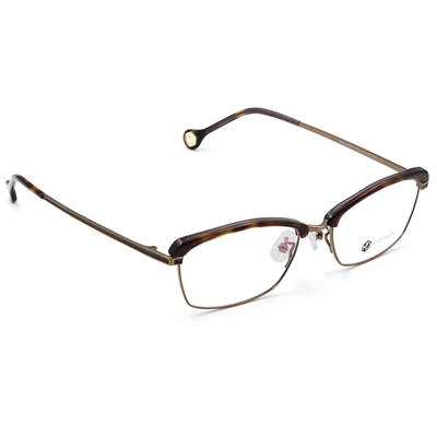 K-Design  17年款眼鏡 設計師廣告款-金色年華細緻眉方框眼鏡 古月金 (KD3-0703-1-1-54)