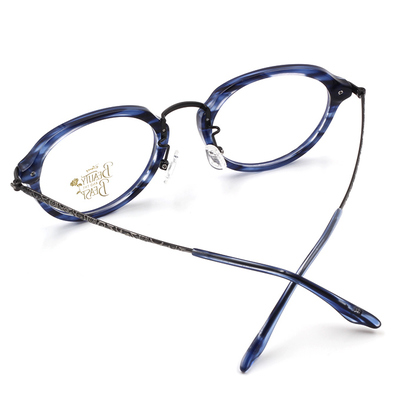 美女與野獸真人電影系列 幽藍的羅亞爾古堡款眼鏡 花谷藍  (3AB1609-2-2-49)