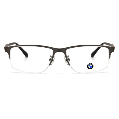 BMW 輕鈦光學眼鏡 工業點點 ▏霧銀/亮黑