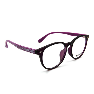SUMMIT 木紋原始個性框眼鏡 ▏閃亮紫