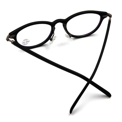 SUPER IDOL 古典波士頓橢圓框眼鏡 ▏霧黑/霧槍