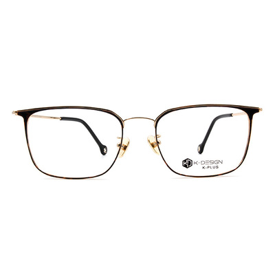 K-DESIGN K PLUS舒適彈力款眼鏡◆ doctors俐落金屬方框眼鏡 淬煉棕