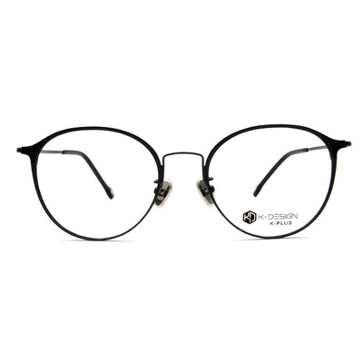 K-DESIGN K PLUS舒適彈力款眼鏡◆巧思新搭波士頓框眼鏡 復古黑