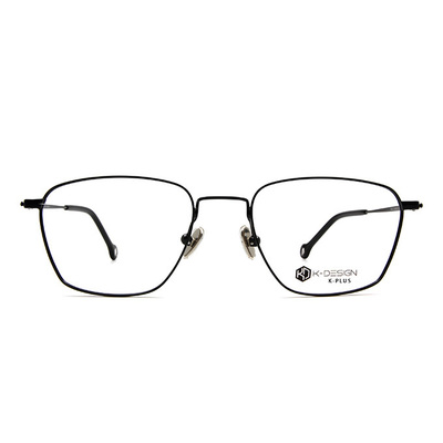 K-DESIGN K PLUS 舒適輕盈系列  ▏漢摩拉比古典細緻方框眼鏡 沉著黑