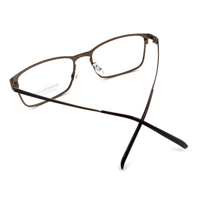 CHARMANT β-鈦 古著風眼鏡雅博學方框眼鏡 ▏巧克棕
