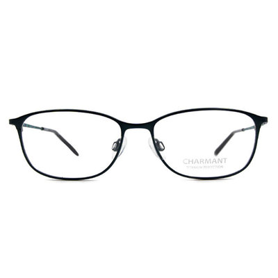 CHARMANT β-鈦 迷彩視覺系長方框眼鏡 ▏膠草綠/綠彩
