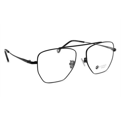 K-DESIGN K PLUS 純粹設計飛官多邊款眼鏡◆經典黑