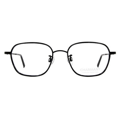 CHARMANT β-鈦 簡約復古細黑框眼鏡✦書香黑