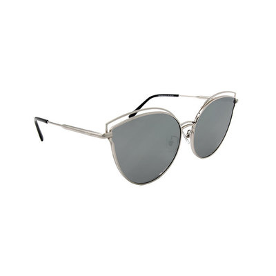 K-DESIGN19▼知性狂野貓眼框墨鏡  流光銀