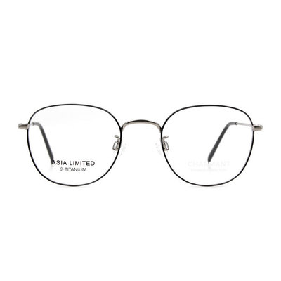 CHARMANT β-鈦 簡約波士頓框眼鏡 ▏沉穩灰/銀