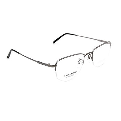 CHARMANT β-鈦 簡約多邊型眉框眼鏡 ▏太空銀/銀