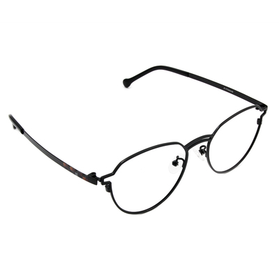 SOU・SOU l 五日目 女主角款眼鏡 l 書生の格子簿 波士頓框眼鏡▹烏墨黑